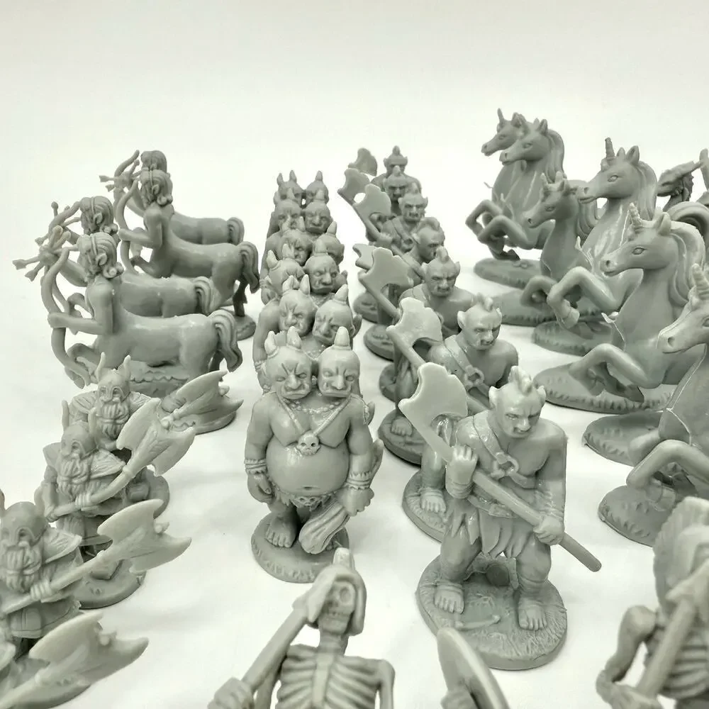 Lot Of 80 Wicked Duels Fantasy Creatures Wizards Ogres Fairies Plastic Figures